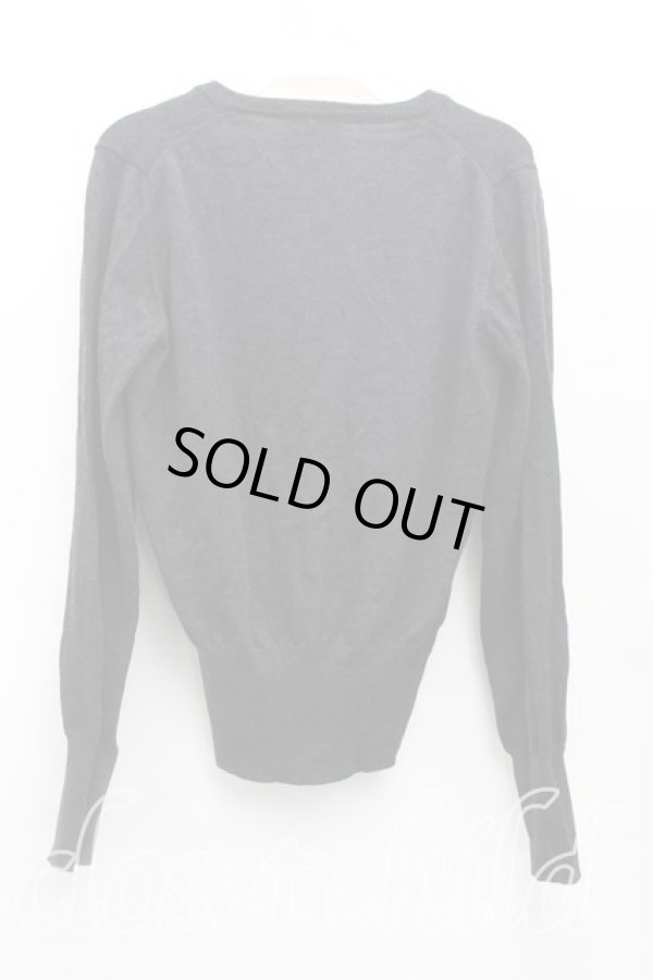 画像2: ヴィヴィアンウエストウッド 中古 / カラーオーブ刺繍カーディガン M 灰  H-25-10-19-056-to-IN-ZH (2)