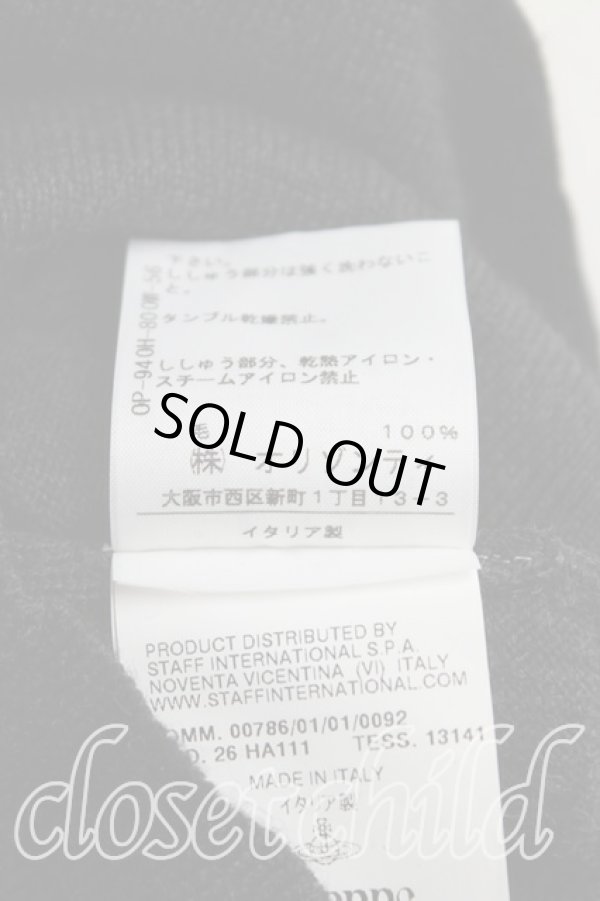 画像5: ヴィヴィアンウエストウッド 中古 / カラーオーブ刺繍カーディガン M 灰  H-25-10-19-056-to-IN-ZH (5)