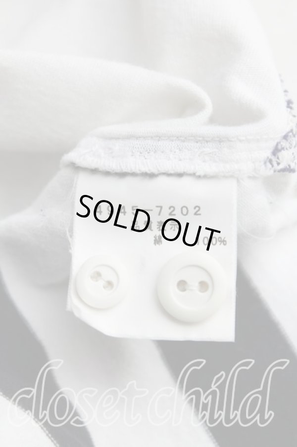 画像4: ヴィヴィアンウエストウッド MAN 中古 / ユニバーシティポロカットソー 46（メンズM相当） 黒ｘ薄灰  H-25-10-19-057-to-OD-ZH (4)