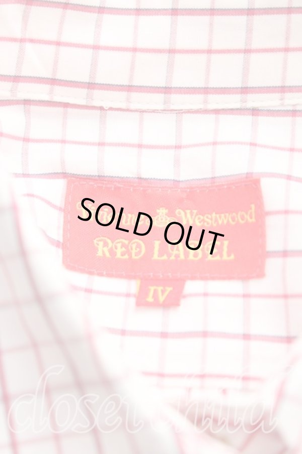 画像3: ヴィヴィアンウエストウッド 中古 / カラーオーブ刺繍グラフチェックシャツ IV(13号相当） ピンク  H-25-10-19-007-bl-OD-ZH (3)