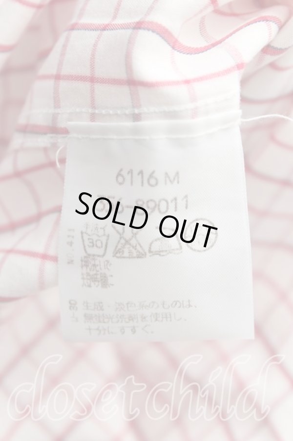画像4: ヴィヴィアンウエストウッド 中古 / カラーオーブ刺繍グラフチェックシャツ IV(13号相当） ピンク  H-25-10-19-007-bl-OD-ZH (4)