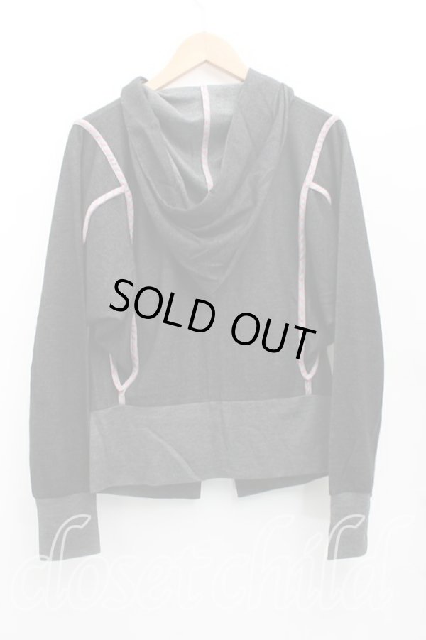 画像2: ヴィヴィアンウエストウッド 中古 / 単色オーブ刺繍パーカー 2（9号相当） 黒  H-25-10-19-060-to-OD-ZH (2)