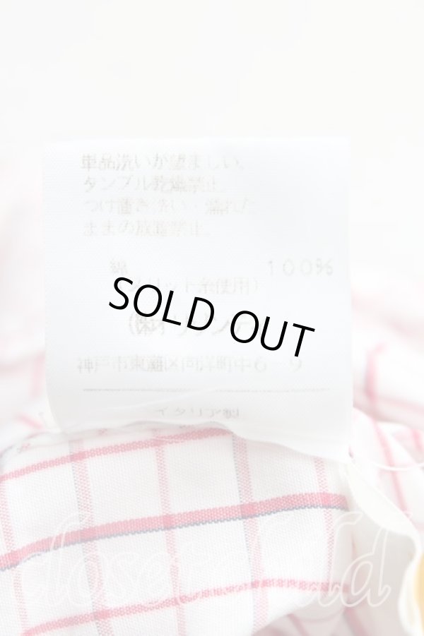 画像5: ヴィヴィアンウエストウッド 中古 / カラーオーブ刺繍グラフチェックシャツ IV(13号相当） ピンク  H-25-10-19-007-bl-OD-ZH (5)