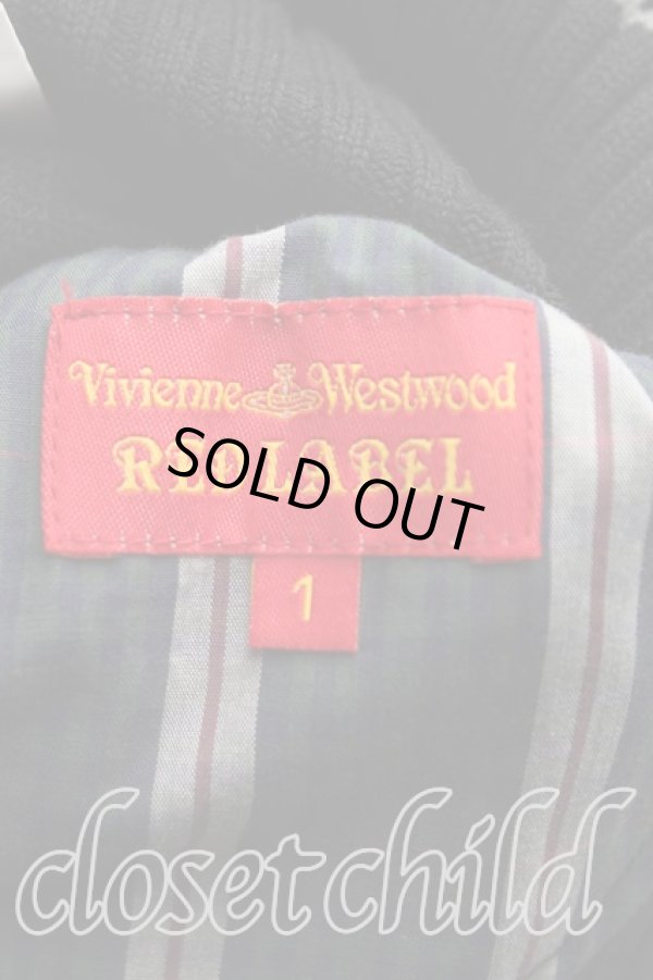 画像3: ヴィヴィアンウエストウッド 中古 / リブジップアップトップス 1（7号相当） 黒  H-25-10-19-062-to-OD-ZH (3)