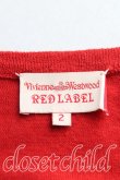 画像3: ヴィヴィアンウエストウッド 中古 / エッセンシャルオーブ刺繍カーディガン 2(9号相当) 赤  H-25-10-19-066-to-IN-ZH (3)