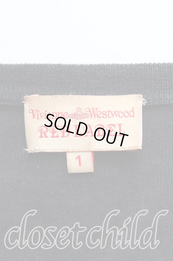 画像3: ヴィヴィアンウエストウッド 中古 / エッセンシャルオーブ刺繍カーディガン 1(7号相当) 黒  H-25-10-19-067-to-IN-ZH (3)