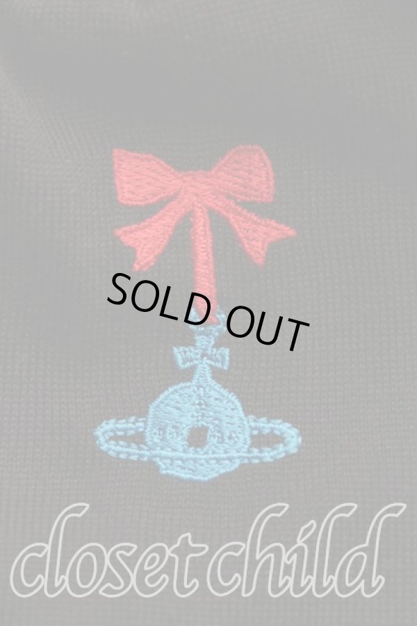 画像6: ヴィヴィアンウエストウッド 中古 / エッセンシャルオーブ刺繍カーディガン 1(7号相当) 黒  H-25-10-19-067-to-IN-ZH (6)