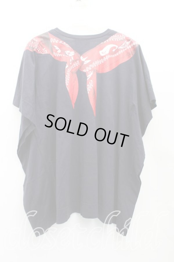 画像2: ヴィヴィアンウエストウッド 中古 / バンダナptスクエアBIGTシャツ 00(ワンサイズ) 紺  H-25-10-19-070-to-IN-ZH (2)