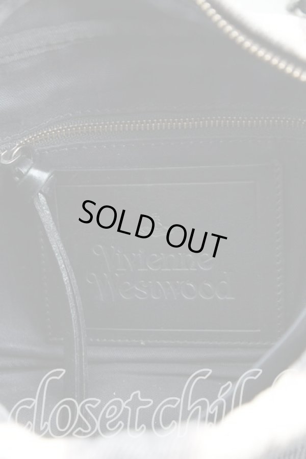 画像4: ヴィヴィアンウエストウッド 中古 / レオパードショルダーバッグ  黒  H-25-10-19-072-ba-OD-ZH (4)