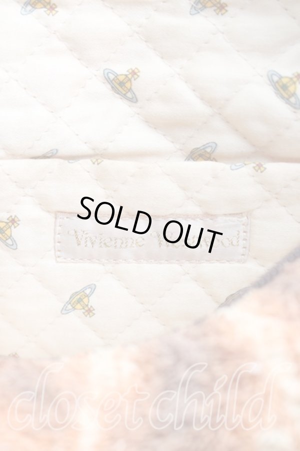 画像4: ヴィヴィアンウエストウッド 中古 / レオパードパイル地ハンドバッグ  茶  H-25-10-19-073-ba-IN-ZH (4)