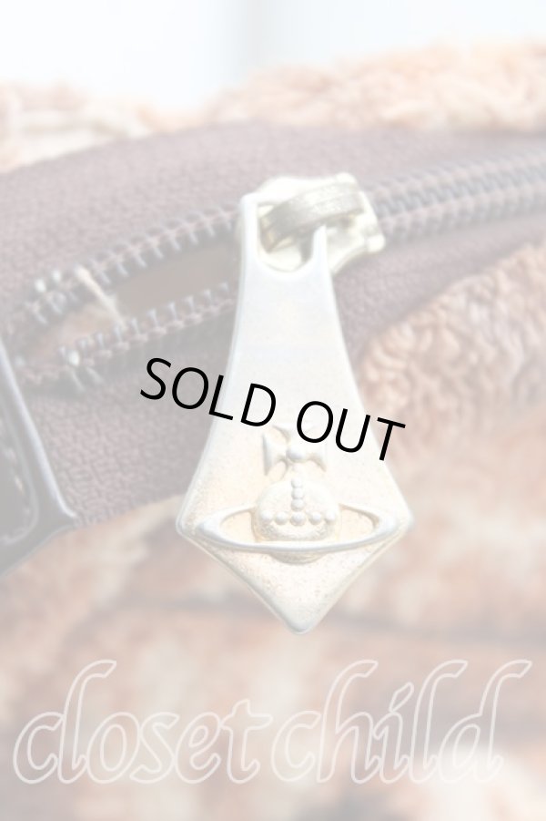 画像5: ヴィヴィアンウエストウッド 中古 / レオパードパイル地ハンドバッグ  茶  H-25-10-19-073-ba-IN-ZH (5)