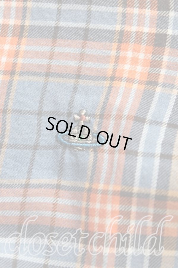 画像6: ヴィヴィアンウエストウッド MAN 中古 / タータンチェックネルシャツ IV(メンズXL相当） オレンジ  H-25-10-19-008-bl-OD-ZH (6)