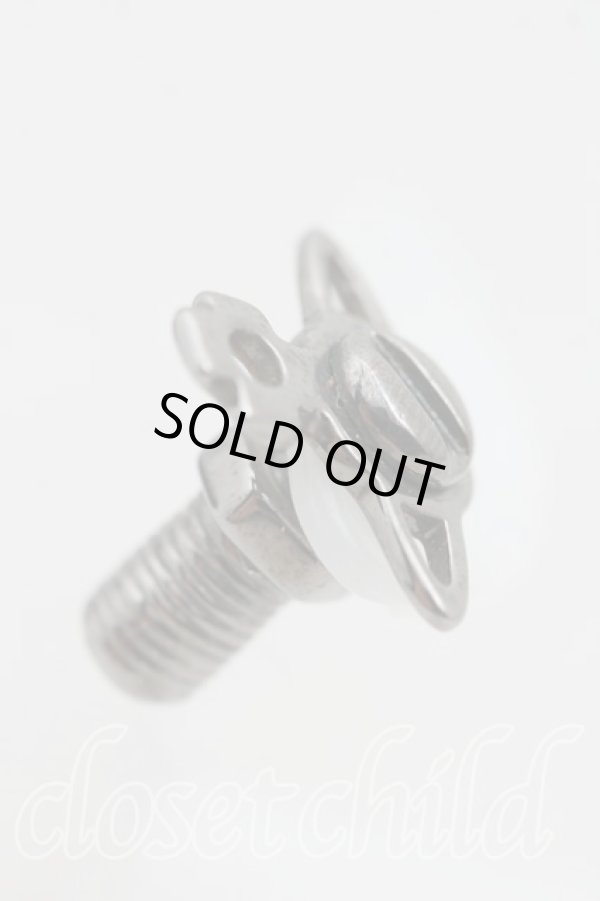 画像2: ヴィヴィアンウエストウッド 中古 / JOLENE SINGLE STUDピアス  ガンメタ  H-25-10-19-075-er-IN-ZH (2)