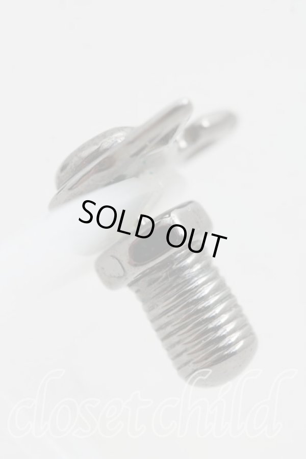 画像3: ヴィヴィアンウエストウッド 中古 / JOLENE SINGLE STUDピアス  ガンメタ  H-25-10-19-075-er-IN-ZH (3)