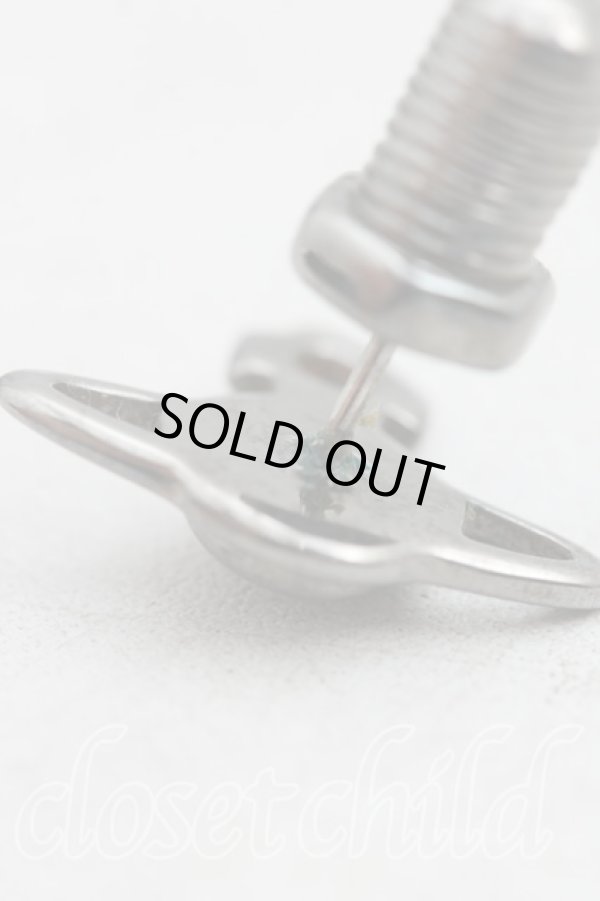 画像5: ヴィヴィアンウエストウッド 中古 / JOLENE SINGLE STUDピアス  ガンメタ  H-25-10-19-075-er-IN-ZH (5)