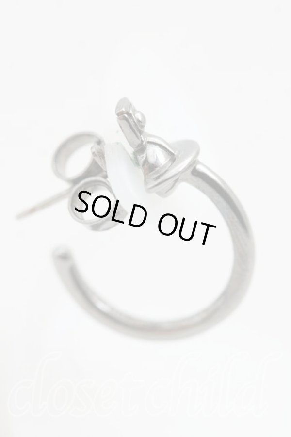 画像2: ヴィヴィアンウエストウッド MAN 中古 / MAN VERA SINGLE STUDピアス  ガンメタ  H-25-10-19-076-er-IN-ZH (2)