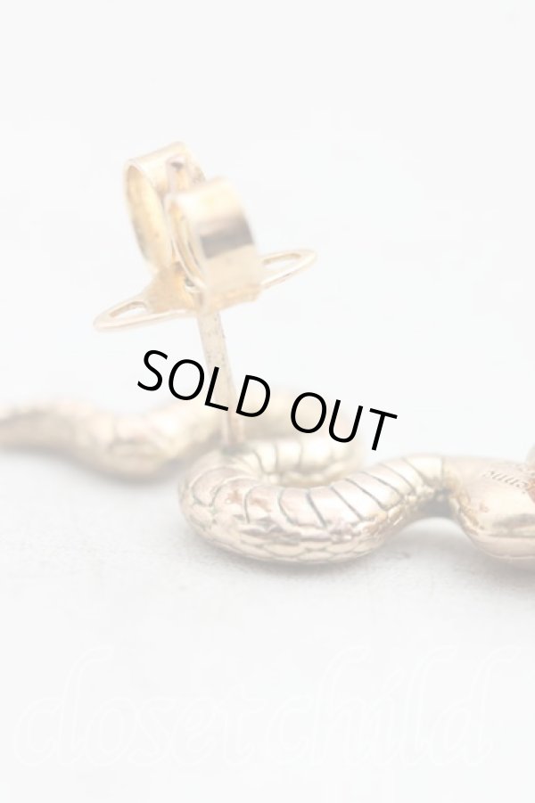 画像4: ヴィヴィアンウエストウッド MAN 中古 / MAN AVALON　SINGLE　STUDピアス  ゴールド  H-25-10-19-077-er-IN-ZH (4)