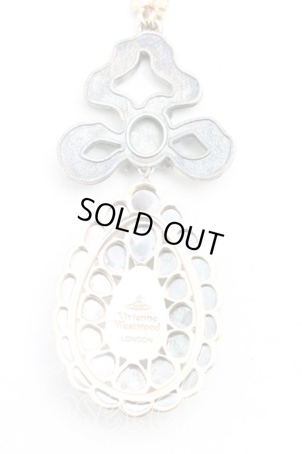 画像2: ヴィヴィアンウエストウッド 中古 / RARE MIRRORED NECKLACE  ゴールド  H-25-10-19-079-nl-IN-ZH (2)