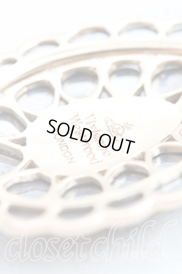 画像5: ヴィヴィアンウエストウッド 中古 / RARE MIRRORED NECKLACE  ゴールド  H-25-10-19-079-nl-IN-ZH (5)