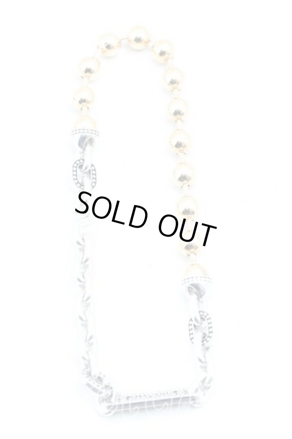 画像3: ヴィヴィアンウエストウッド 中古 / ビーズ&チェーン チョーカー  シルバー×ゴールド  H-25-10-19-080-nl-IN-ZH (3)