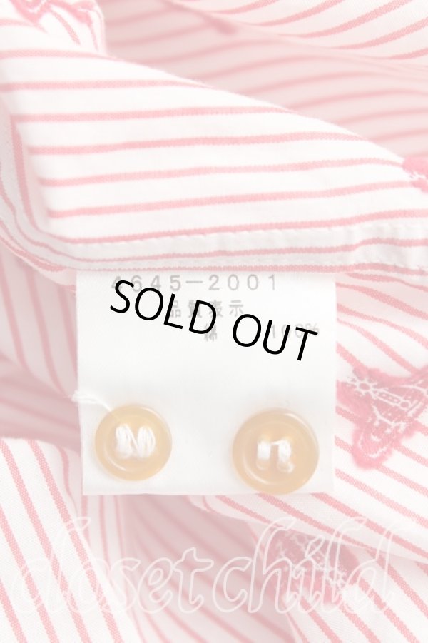 画像4: ヴィヴィアンウエストウッド MAN 中古 / オーブ総柄シャツ  赤  H-25-10-19-009-bl-OD-ZH (4)