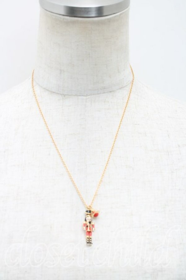 画像5: ヴィヴィアンウエストウッド 中古 / NUTCRACKERネックレス  ゴールドｘ赤  H-25-10-19-081-nl-OD-ZH (5)