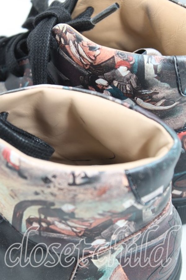 画像6: ヴィヴィアンウエストウッド 中古 / ブリューゲルスニーカー 37（23.5cm相当） 黒  H-25-10-19-086-sh-OD-ZH (6)