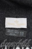 画像3: ヴィヴィアンウエストウッド 中古 / ロゴ刺繍ウールマフラー  灰  H-25-10-19-102-gd-IN-ZH (3)