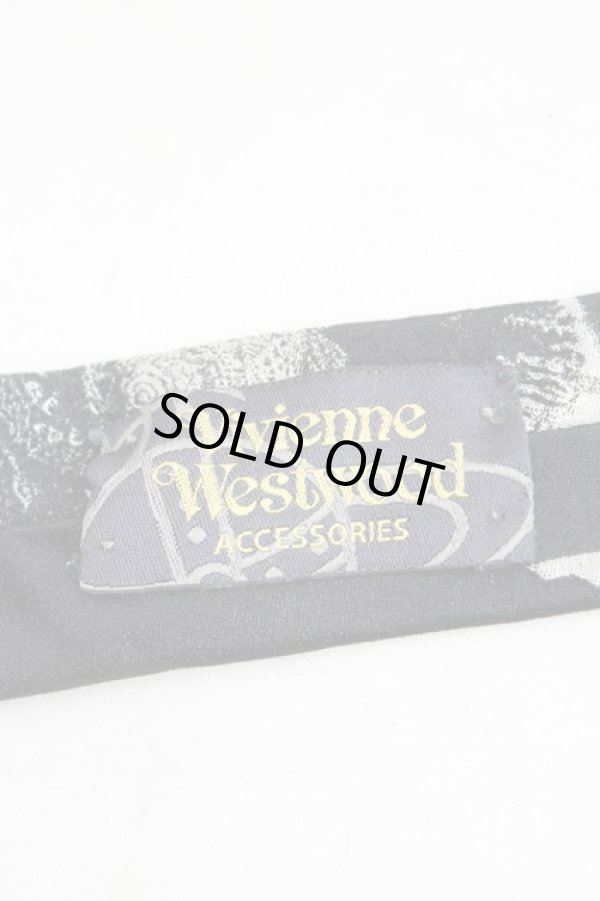 画像3: ヴィヴィアンウエストウッド MAN 中古 / アンモナイトptネクタイ  黒  H-25-10-19-113-gd-OD-ZH (3)