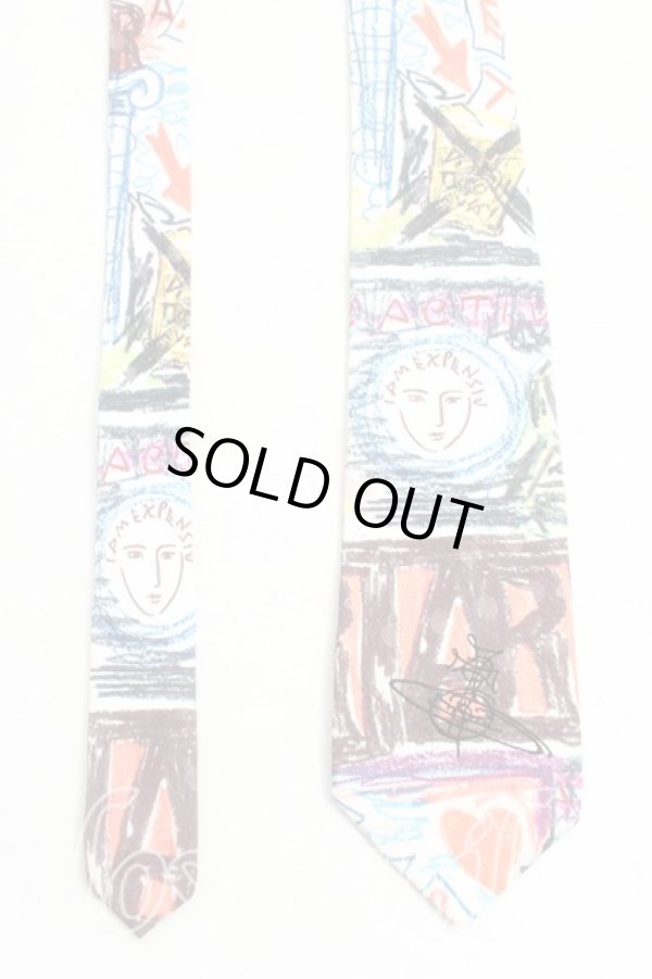 画像2: ヴィヴィアンウエストウッド MAN 中古 / EXPENSIVネクタイ  マルチ  H-25-10-19-115-gd-OD-ZH (2)