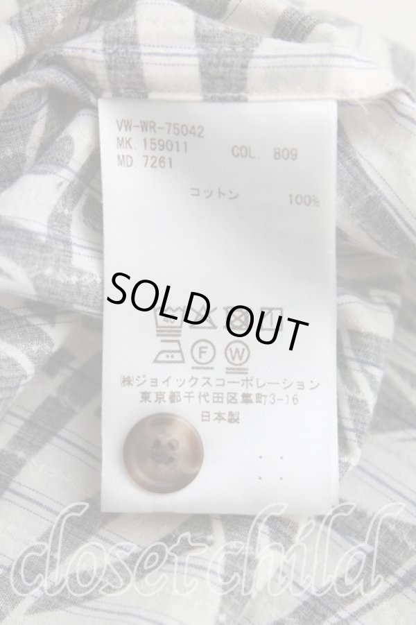 画像4: ヴィヴィアンウエストウッド MAN 中古 / TANGLED　ORBストライプシャツ 46（メンズM相当） 黒  H-25-10-19-011-bl-OD-ZH (4)