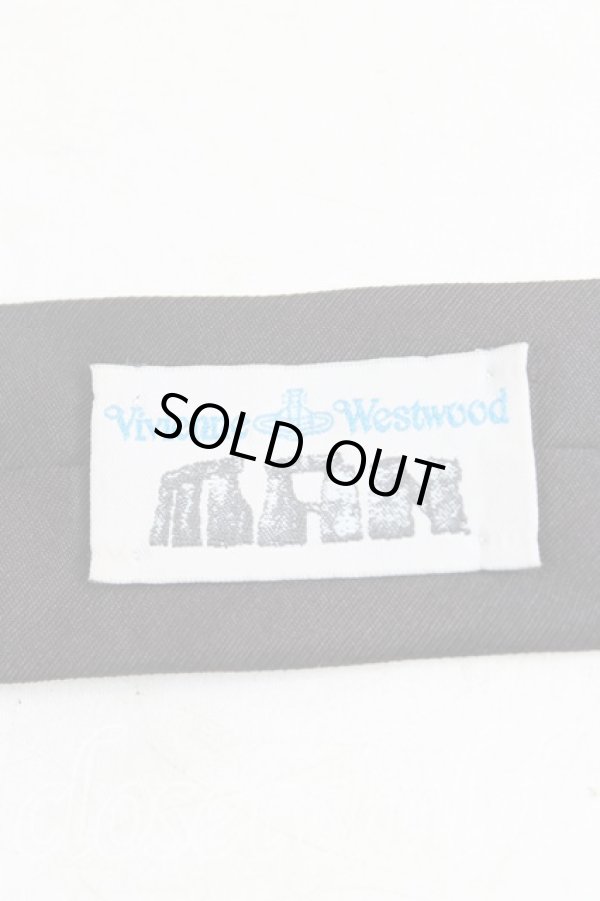 画像3: ヴィヴィアンウエストウッド MAN 中古 / ウィングptネクタイ  黒  H-25-10-19-117-gd-OD-ZH (3)