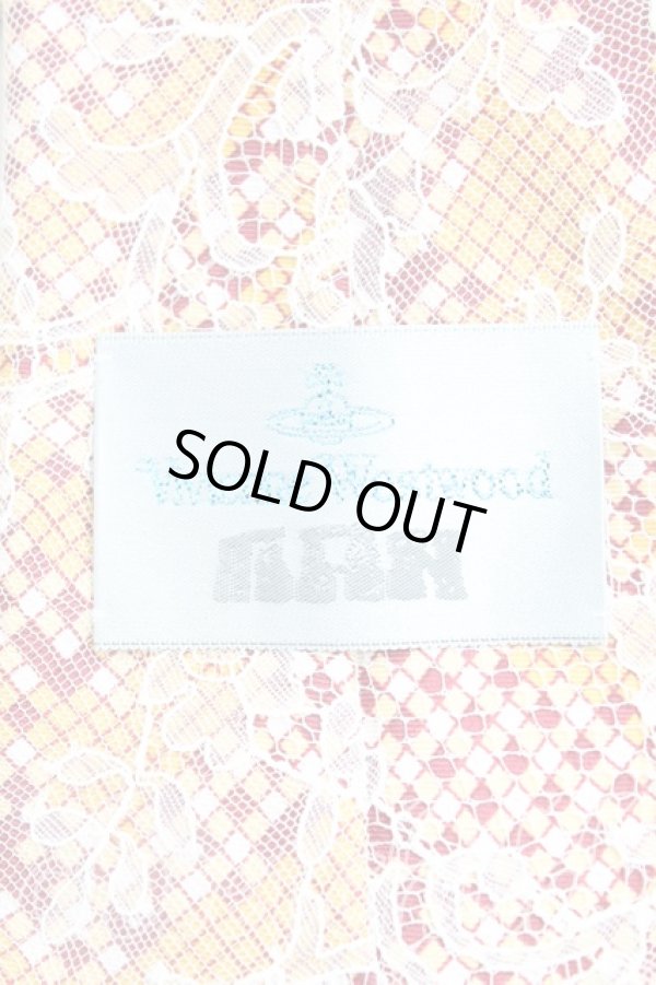 画像3: ヴィヴィアンウエストウッド MAN 中古 / フラワーレースネクタイ  白ｘ黄色  H-25-10-19-118-gd-OD-ZH (3)