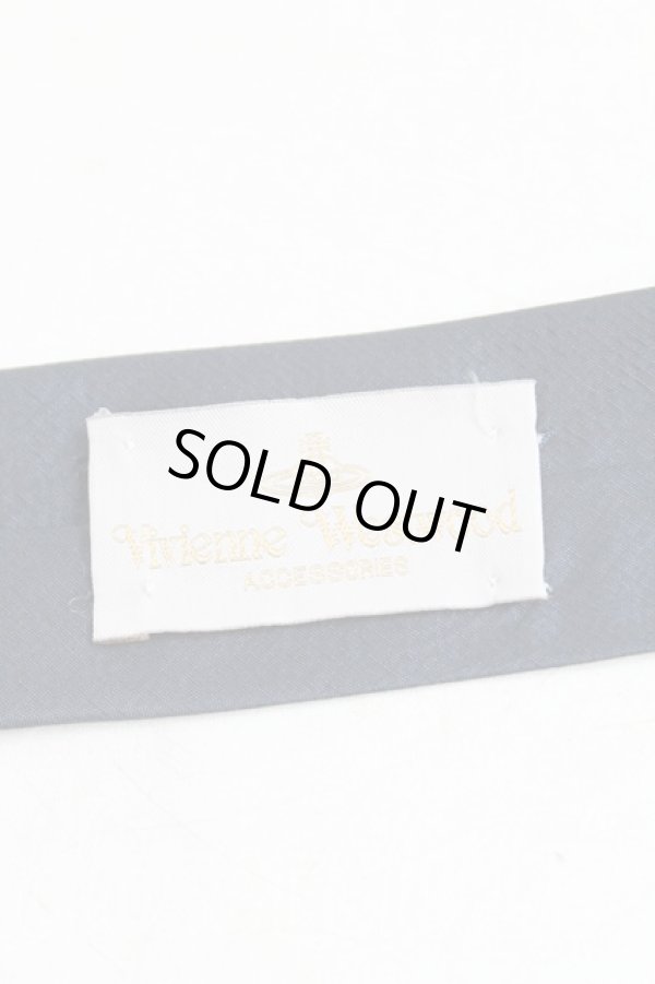 画像3: ヴィヴィアンウエストウッド MAN 中古 / オーブ刺繍ネクタイ  紺  H-25-10-19-120-gd-OD-ZH (3)