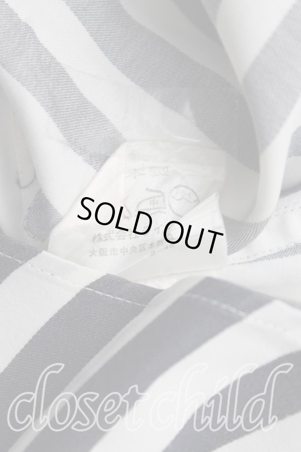 画像5: ヴィヴィアンウエストウッド MAN 中古 / ストライプWポケットシャツ 48（メンズL相当） 紺ｘ白  H-25-10-19-012-bl-OD-ZH (5)