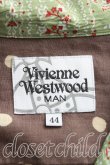 画像3: ヴィヴィアンウエストウッド MAN 中古 / T.F.T.Lスカルペイズリー切替開襟シャツ 44（メンズS相当） 茶  H-25-10-19-013-bl-OD-ZH (3)