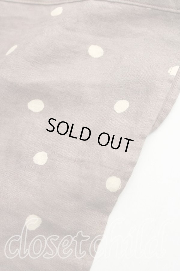 画像5: ヴィヴィアンウエストウッド MAN 中古 / T.F.T.Lスカルペイズリー切替開襟シャツ 44（メンズS相当） 茶  H-25-10-19-013-bl-OD-ZH (5)