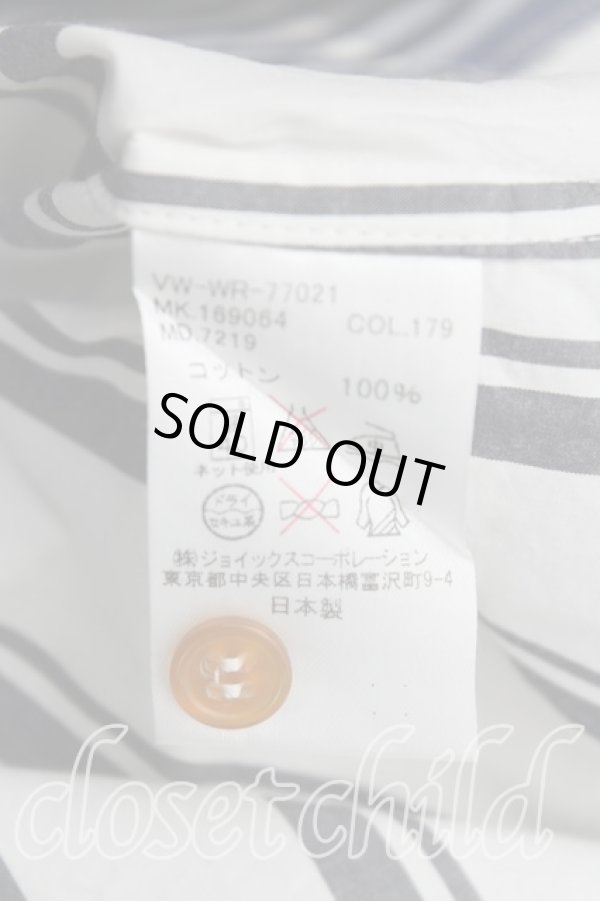 画像4: ヴィヴィアンウエストウッド MAN 中古 / タータンチェック切替アシメシャツ 48（メンズL相当） 青ｘ白  H-25-10-19-014-bl-OD-ZH (4)