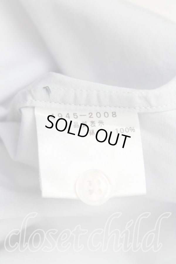 画像4: ヴィヴィアンウエストウッド MAN 中古 / カラーオーブ刺繍高襟カフスシャツ 46（メンズM相当） 灰  H-25-10-19-016-bl-OD-ZH (4)