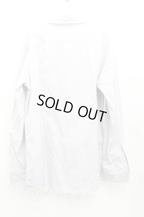 画像2: ヴィヴィアンウエストウッド MAN 中古 / カラーオーブ刺繍高襟カフスシャツ 48（メンズL相当） 灰  H-25-10-19-018-bl-OD-ZH (2)