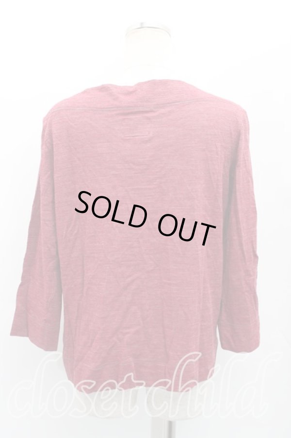 画像2: ANGLOMANIA 中古 / ボーダー変形カットソー M 赤  H-25-10-26-020-to-IN-ZH (2)