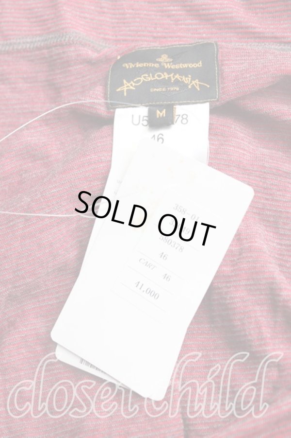 画像3: ANGLOMANIA 中古 / ボーダー変形カットソー M 赤  H-25-10-26-020-to-IN-ZH (3)