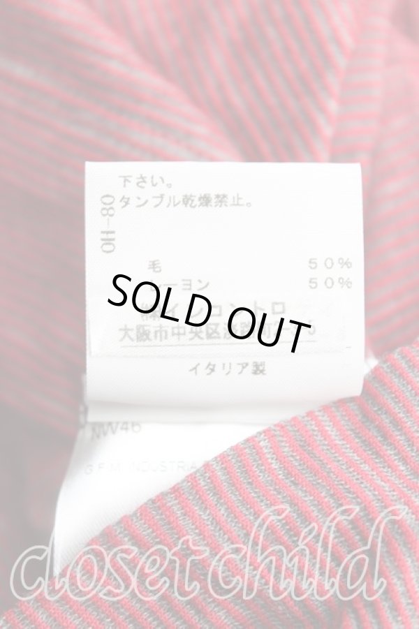 画像5: ANGLOMANIA 中古 / ボーダー変形カットソー M 赤  H-25-10-26-020-to-IN-ZH (5)