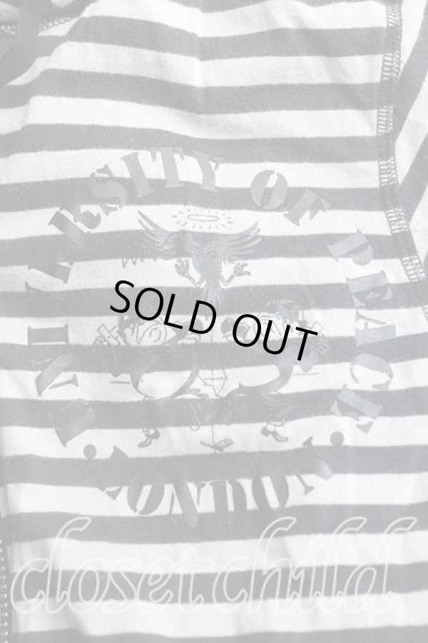 画像6: ヴィヴィアンウエストウッド MAN 中古 / ボーダーフーディカットソーパーカー 44(メンズS相当) 灰×黒  H-25-10-26-023-to-IN-ZH (6)