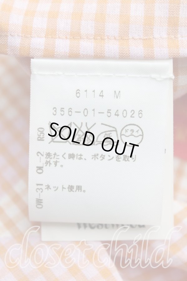 画像4: ヴィヴィアンウエストウッド 中古 / 総柄シャツワンピース 40(9号相当) ピンク×オレンジ  H-25-10-26-003-op-IN-ZH (4)