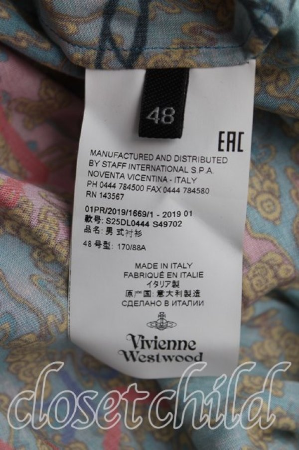 画像4: ヴィヴィアンウエストウッド 中古 / ティーガーデンカットソー 48(メンズL相当) 青  H-25-10-26-030-to-OD-ZH (4)