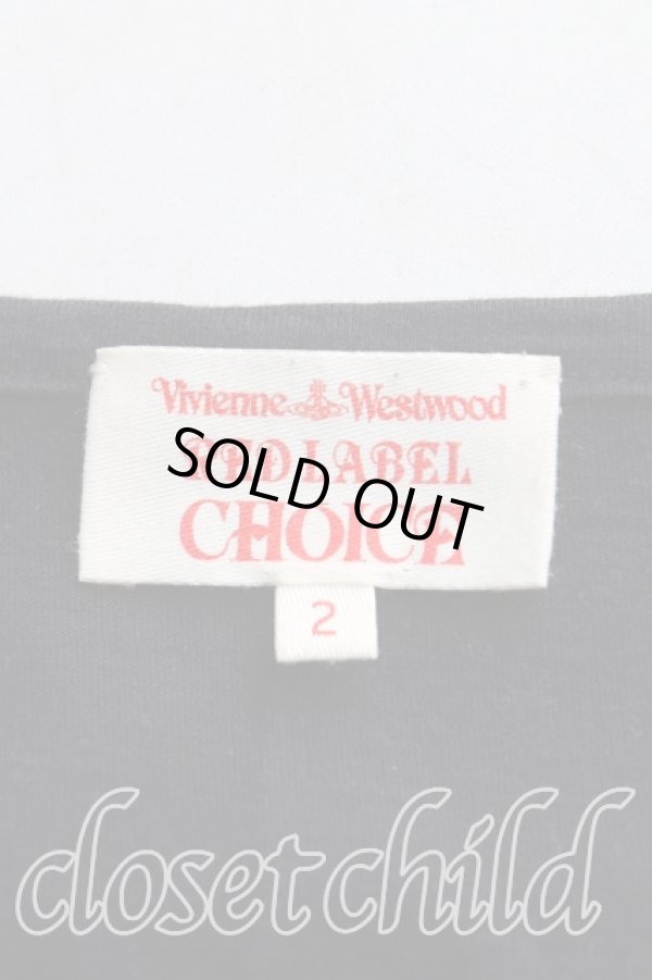 画像3: ヴィヴィアンウエストウッド 中古 / 単色オーブ刺繍カットソー 2(9号) 黒  H-25-10-26-031-to-OD-ZH (3)