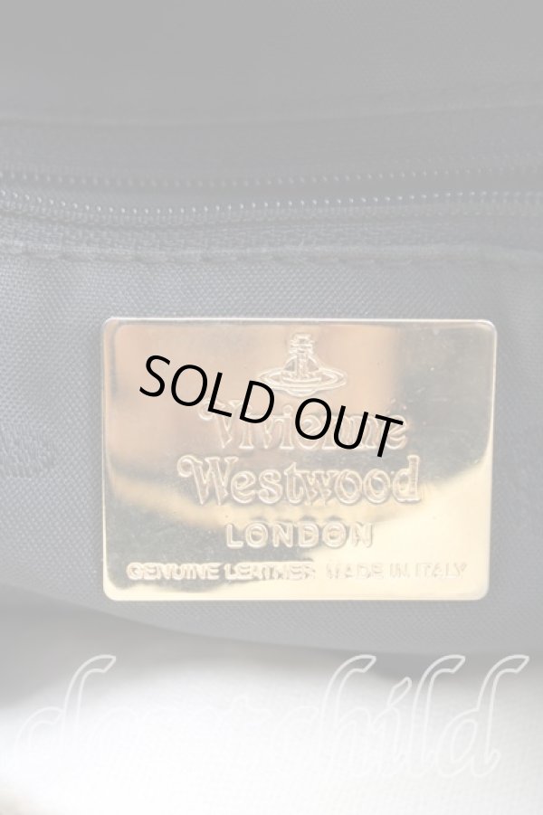 画像4: ヴィヴィアンウエストウッド 中古 / アーガイルヤスミンバッグ  赤×黒  H-25-10-26-034-ba-IN-ZH (4)