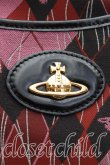 画像6: ヴィヴィアンウエストウッド 中古 / アーガイルヤスミンバッグ  赤×黒  H-25-10-26-034-ba-IN-ZH (6)