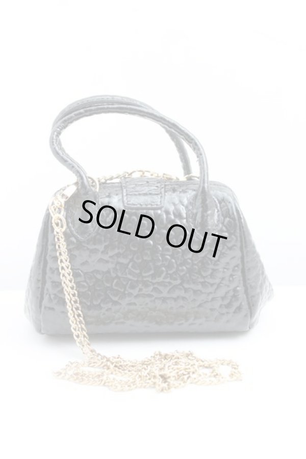 画像2: ヴィヴィアンウエストウッド 中古 / チェーンショルダーミニバッグ  黒  H-25-10-26-036-ba-IN-ZH (2)